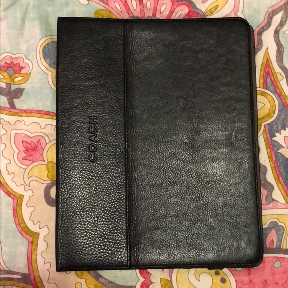 Black Leather COACH iPad Case!